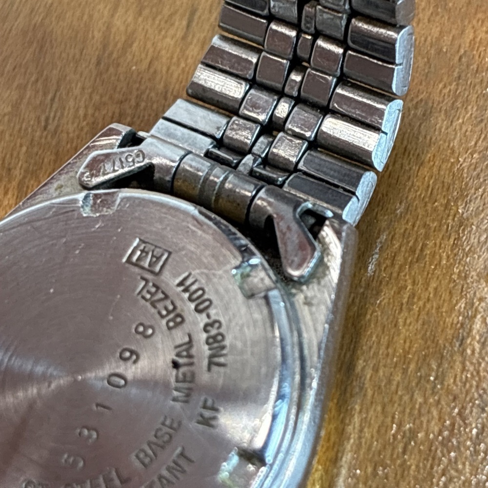 Vintage 1990 Women's Seiko Dress Watch 7N83-0011 Two Toned Working New Battery - Picture 16 of 17